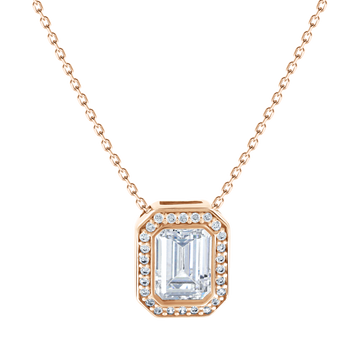 Collier mit Anhänger und Zirkonia
