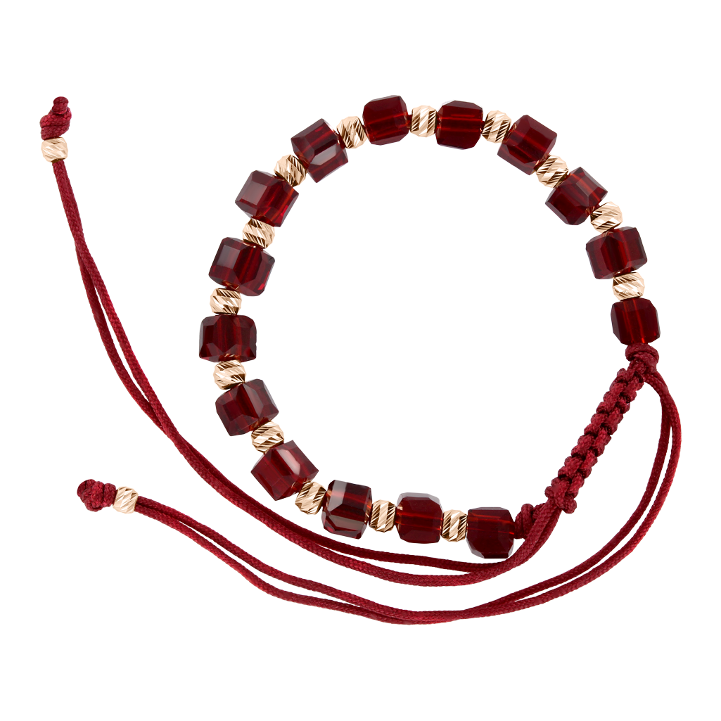 Armband mit Rotgold Kugeln