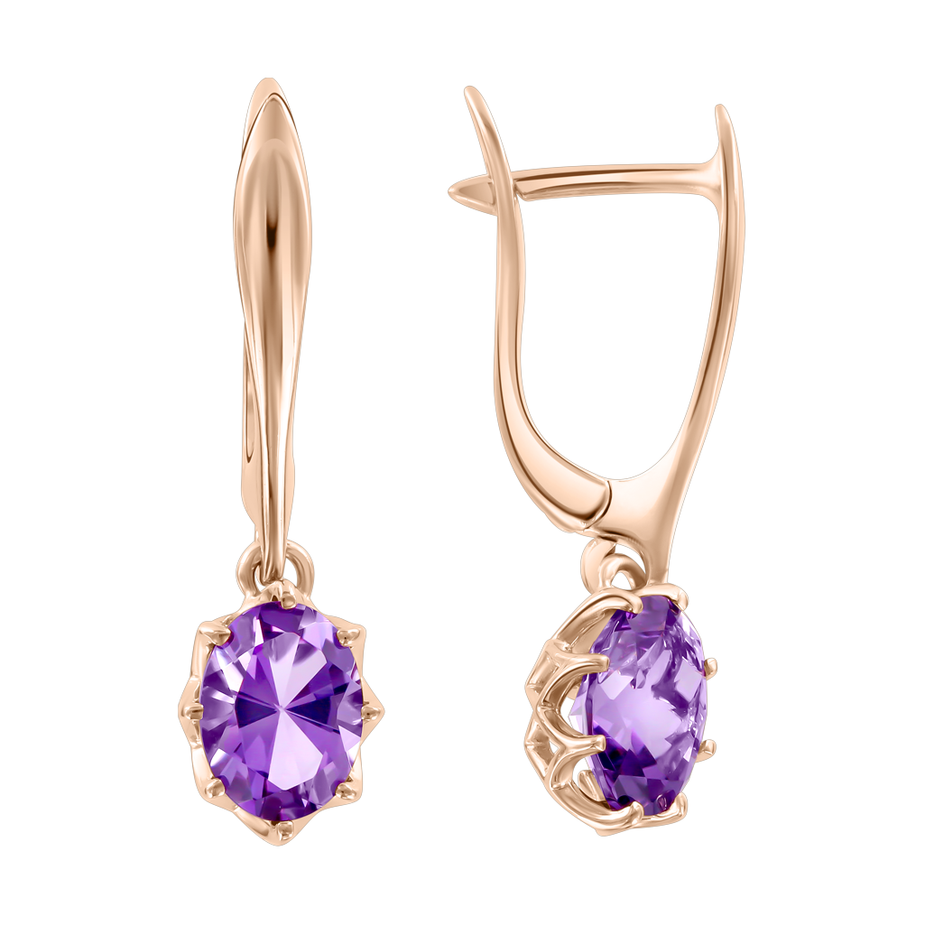 Ohrhänger mit Amethyst