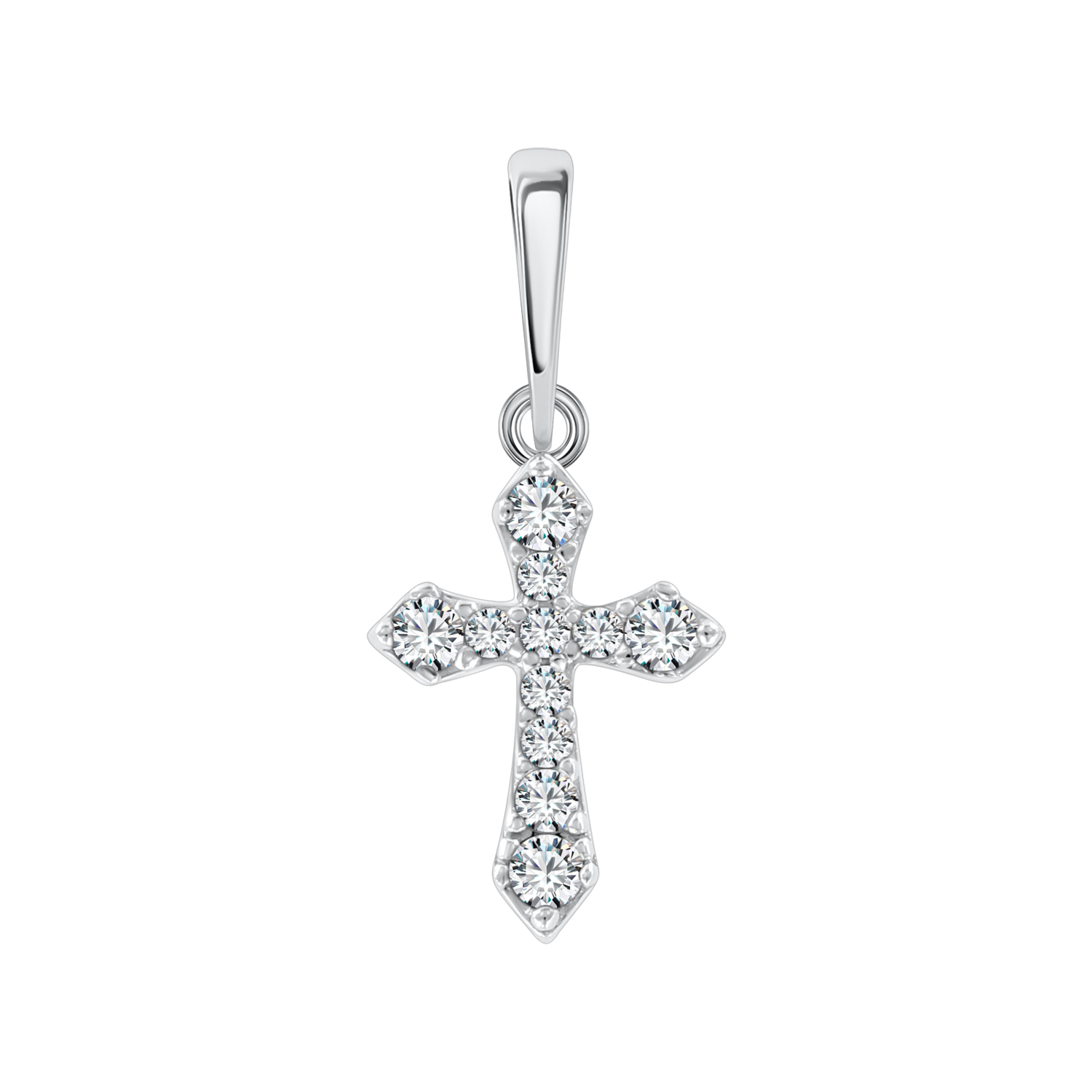 Anhänger – Kreuz mit Zirkonia