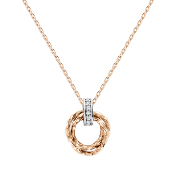 Collier mit Anhänger und Zirkonia