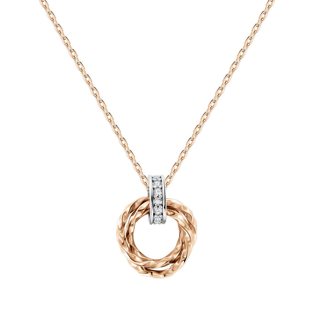 Collier mit Anhänger und Zirkonia