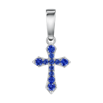 Anhänger – Kreuz mit Zirkonia