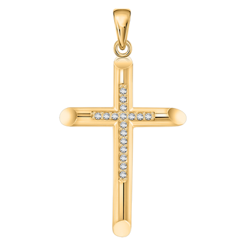 Anhänger – Kreuz mit Zirkonia