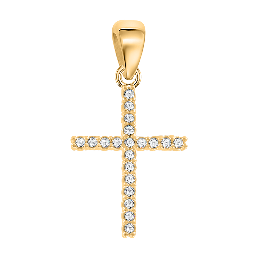 Anhänger – Kreuz mit Zirkonia