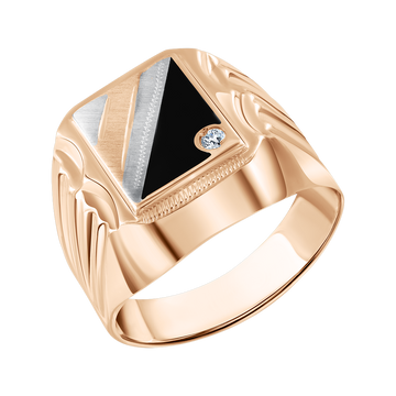 Herrenring mit Zirkonia