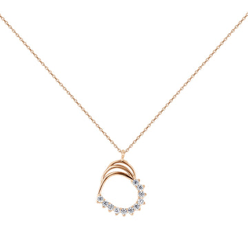 Collier mit Anhänger und Zirkonia