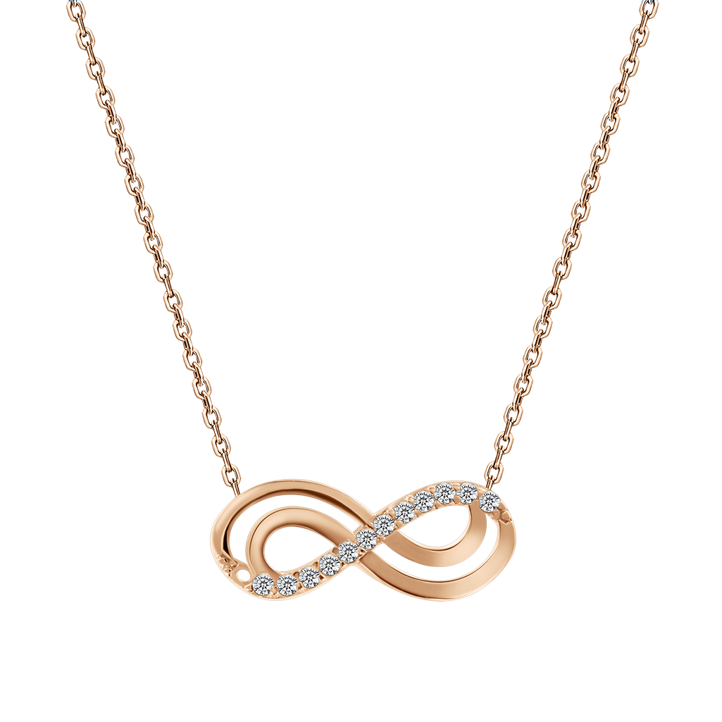 Collier mit Anhänger und Zirkonia