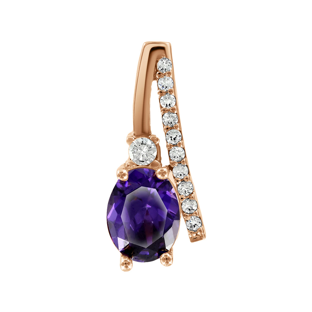 Anhänger mit Amethyst und Zirkonia