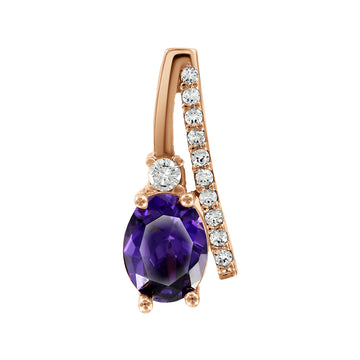 Anhänger mit Amethyst und Zirkonia