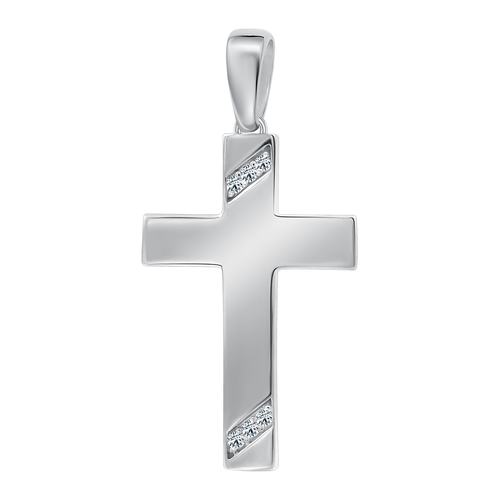 Anhänger-Kreuz mit Zirkonia