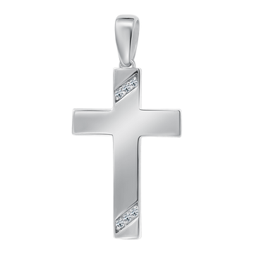Anhänger-Kreuz mit Zirkonia