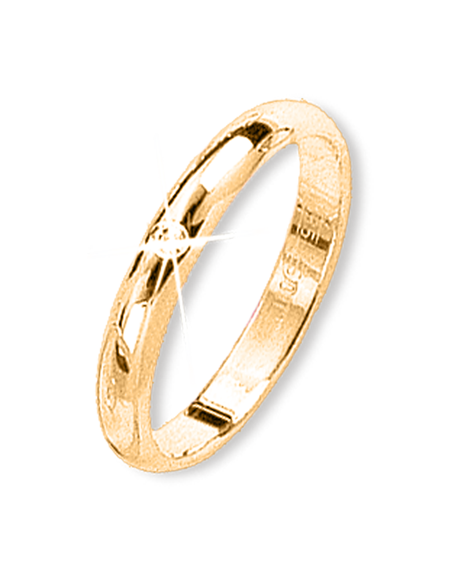 Trauring Gelbgold mit Brillant