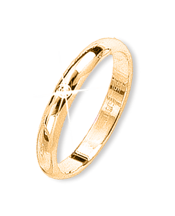 Trauring Gelbgold mit Brillant