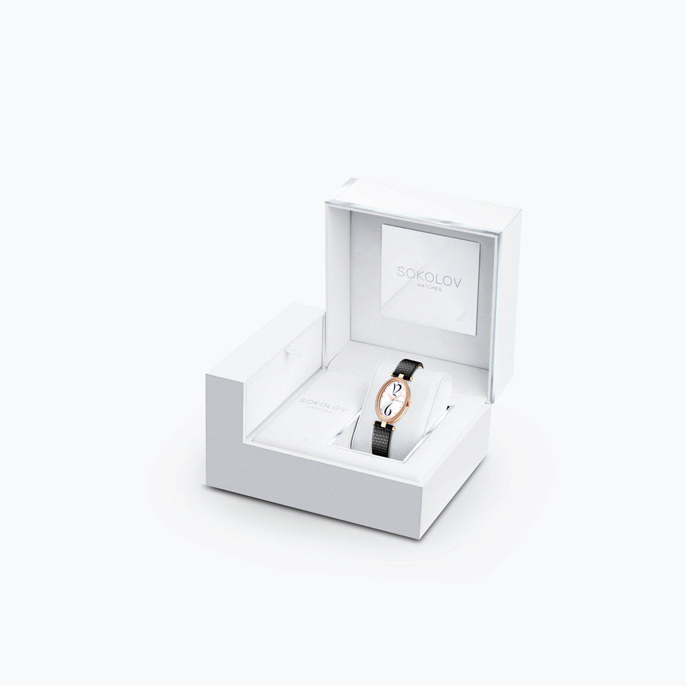 Gold Uhr, Sokolov-Allure, mit Brillanten 3