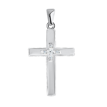Anhänger – Kreuz mit Zirkonia
