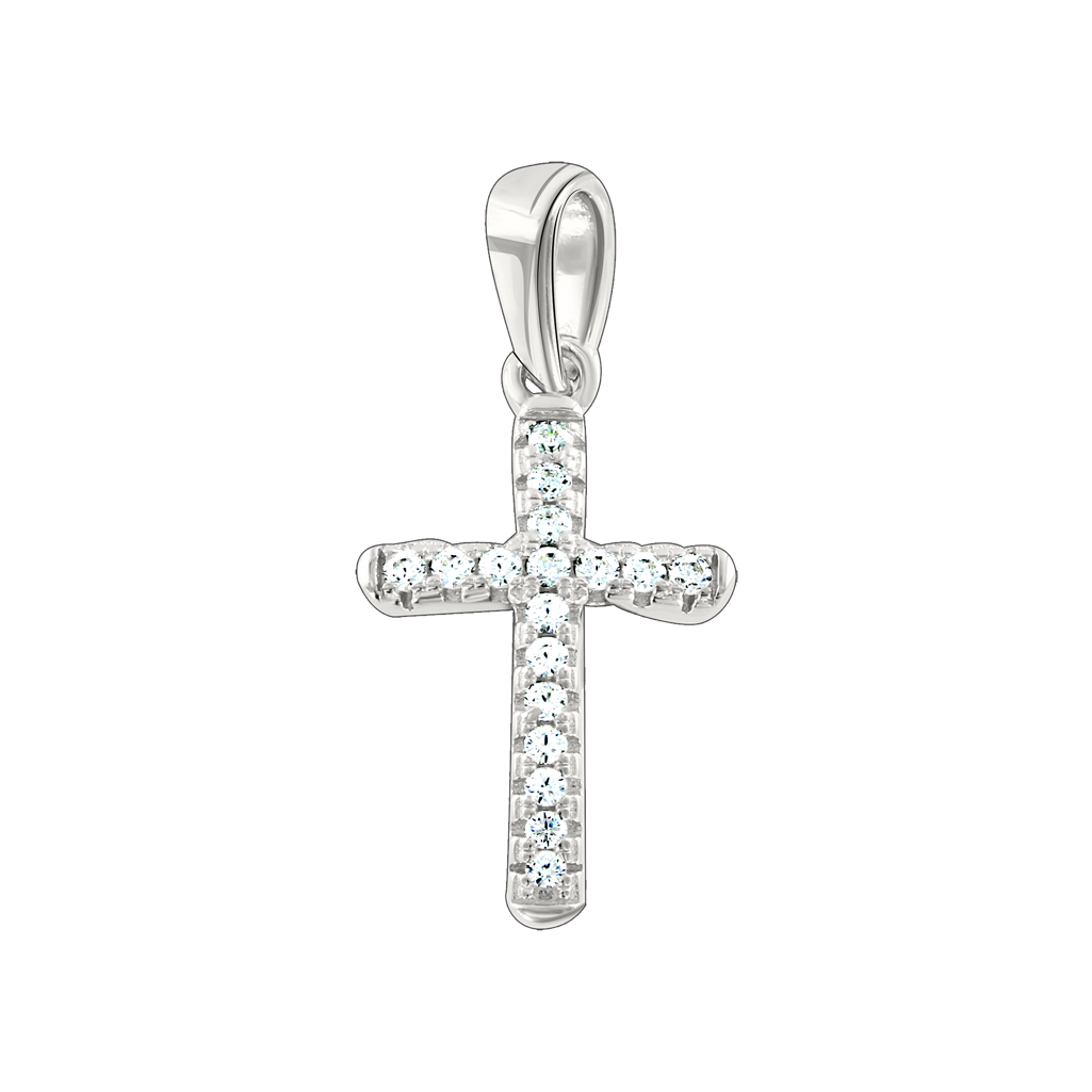 Anhänger – Kreuz mit Zirkonia