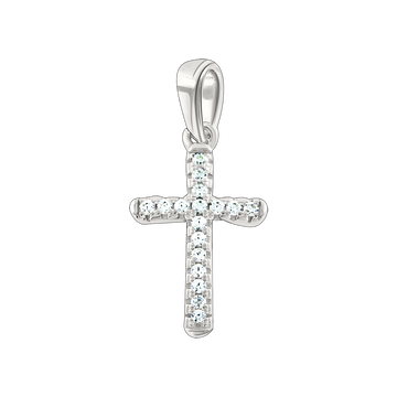 Anhänger – Kreuz mit Zirkonia