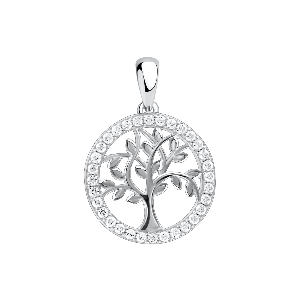 Anhänger "Baum des Lebens" mit Zirkonia