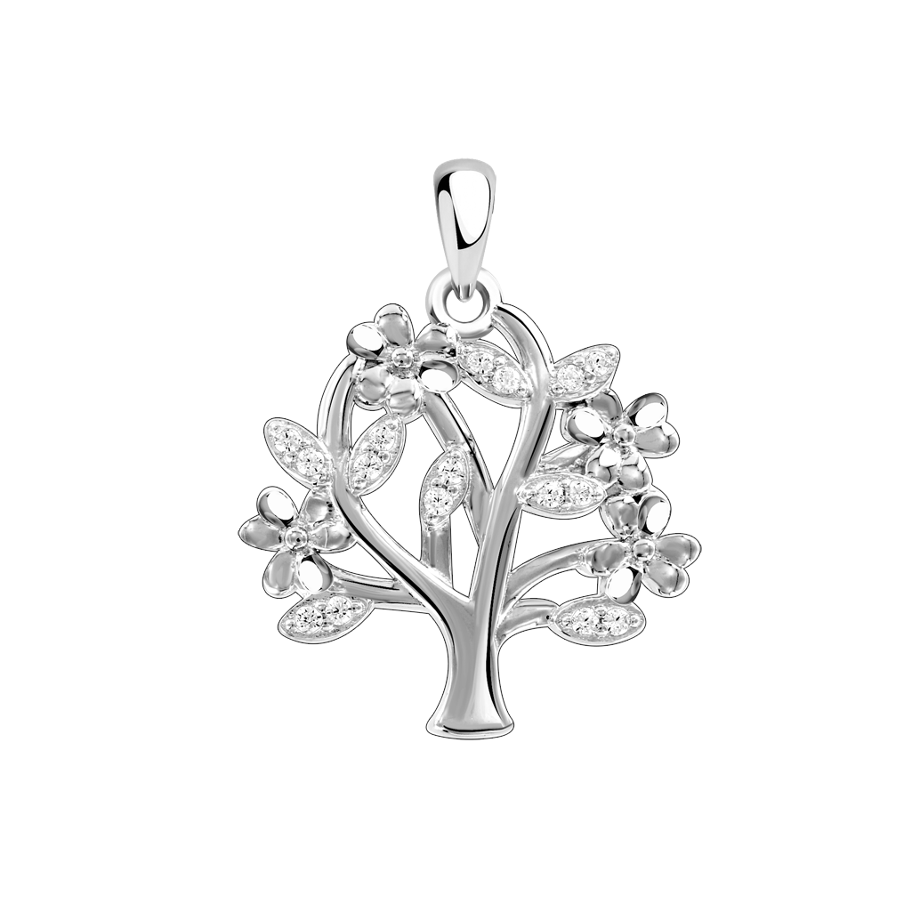 Anhänger "Baum des Lebens" mit Zirkonia