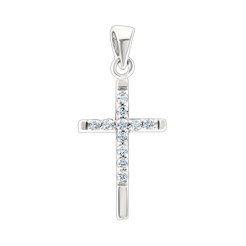 Anhänger – Kreuz mit Zirkonia