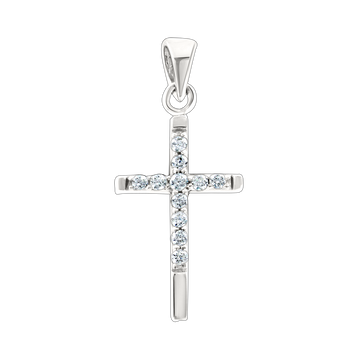 Anhänger – Kreuz mit Zirkonia