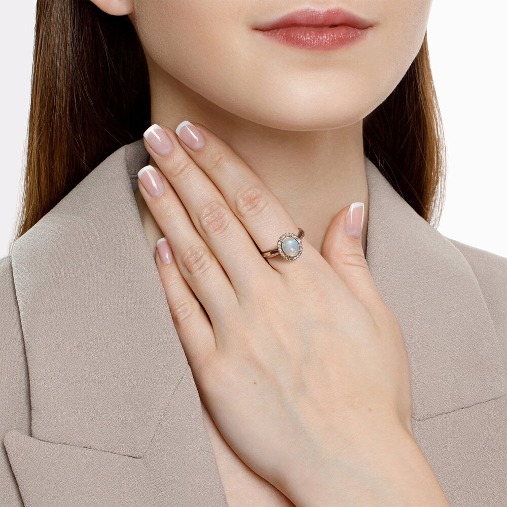 Damenring mit Opal und Brillanten 2