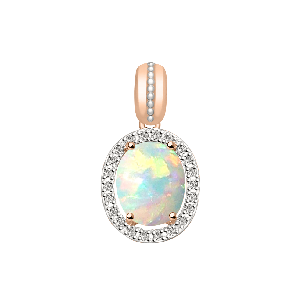 Anhänger mit Opal und Brillanten