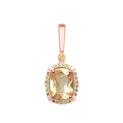 Anhänger mit Swarovski Zirkonia und Topas Swarovski