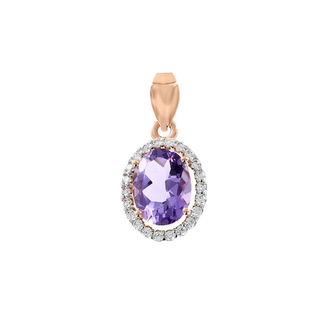 Anhänger mit Amethyst und Zirkonia