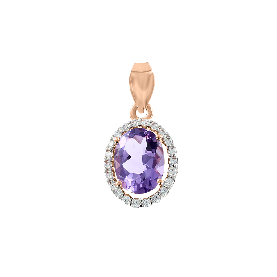 Anhänger mit Amethyst und Zirkonia