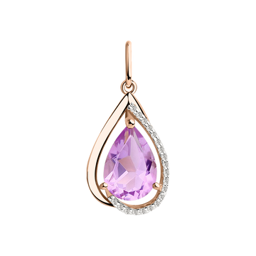 Anhänger mit Amethyst und Zirkonia