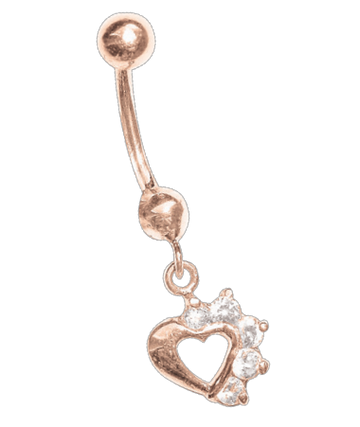 Bauchpiercing mit Zirkonia