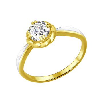 Damenring mit Swarovski Zirkonia