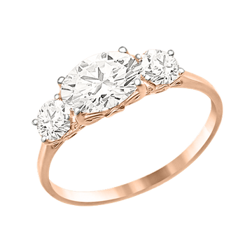 Damenring mit Swarovski Zirkonia