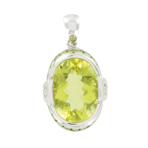 Anhänger mit Brillant und Peridot