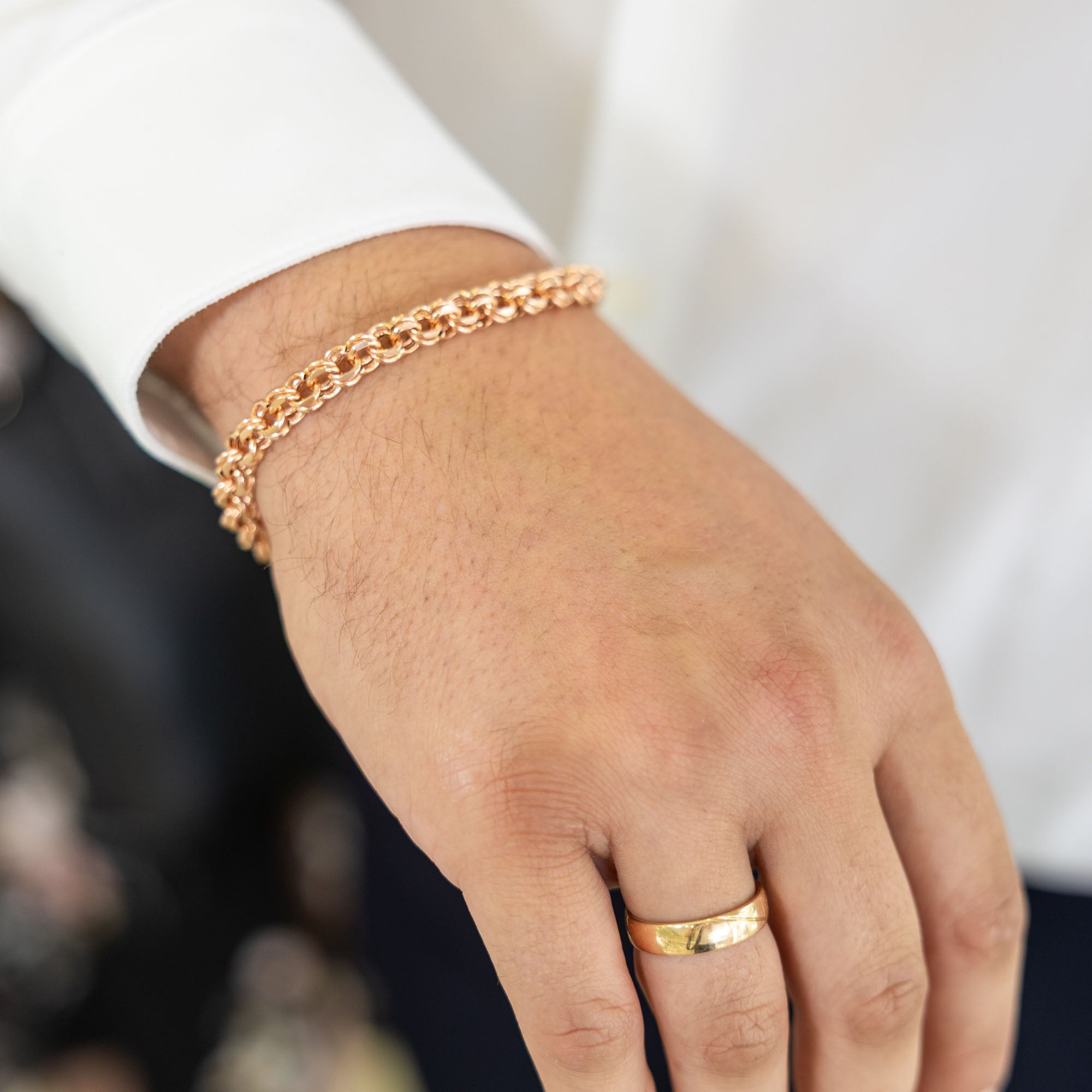 Goldkette oder als Armband massiv 3
