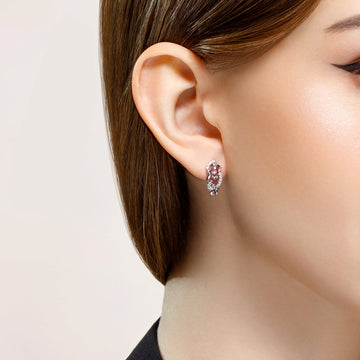 Ohrringe mit Amethysten und Zirkonia 2