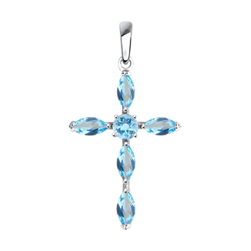 Anhänger – Kreuz mit Topasen