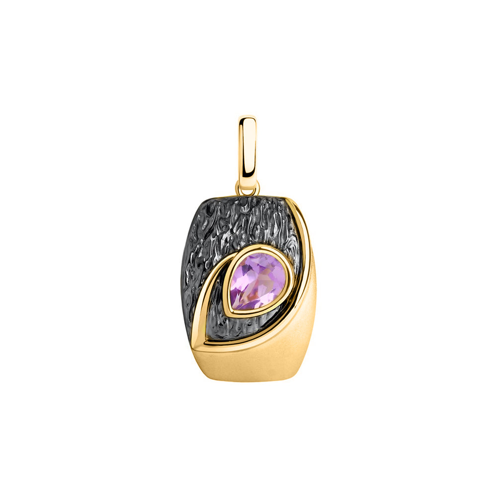 Anhänger mit Amethyst vergoldet