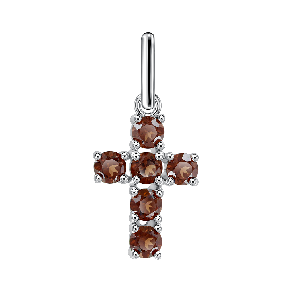 Anhänger – Kreuz mit Granat