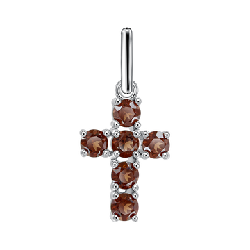 Anhänger – Kreuz mit Granat