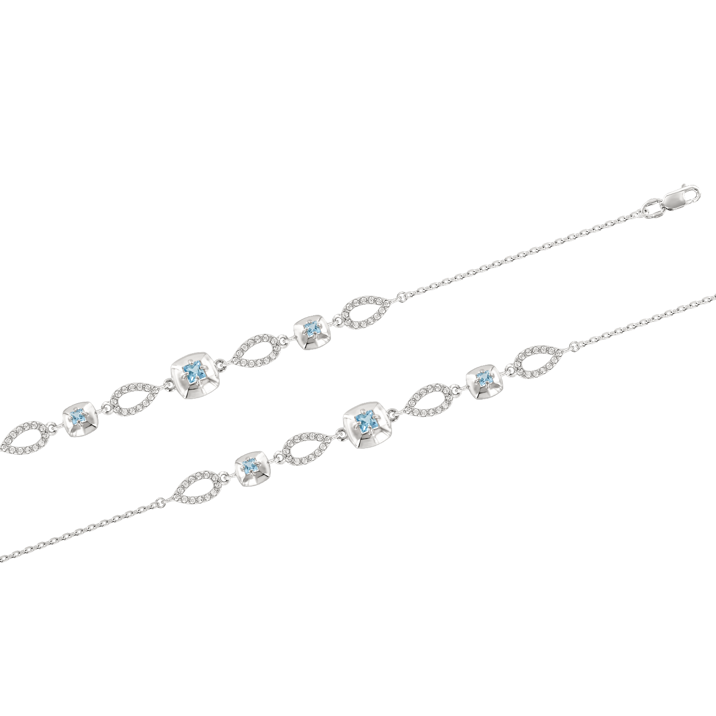 Armband mit Topas und Zirkonia