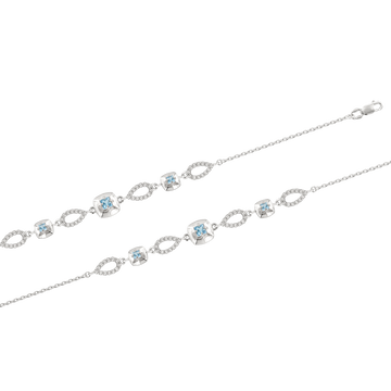 Armband mit Topas und Zirkonia
