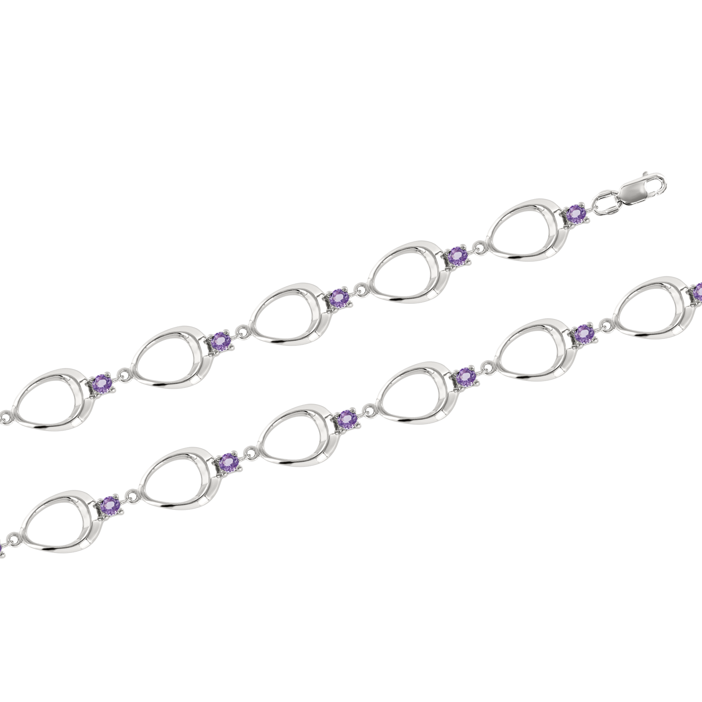 Armband mit Amethyst