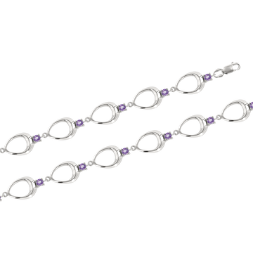 Armband mit Amethyst