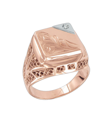 Herrenring mit Zirkonia