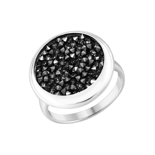 Damenring mit schwarzen Kristallen Swarovski