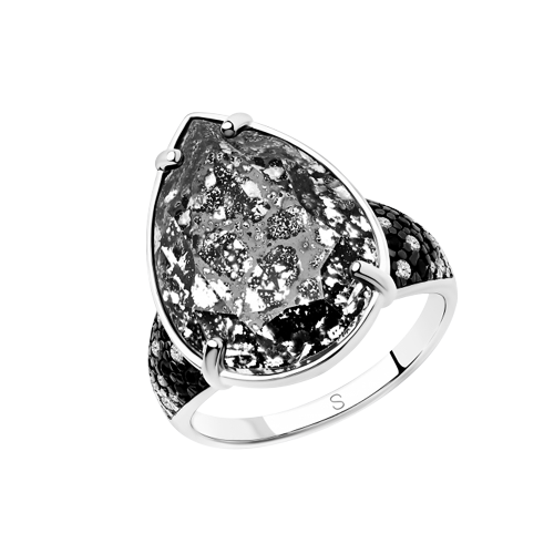 Damenring mit Swarovski Kristall und Zirkonia