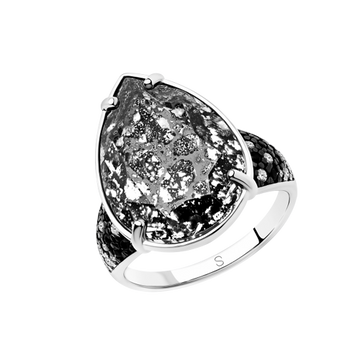 Damenring mit Swarovski Kristall und Zirkonia